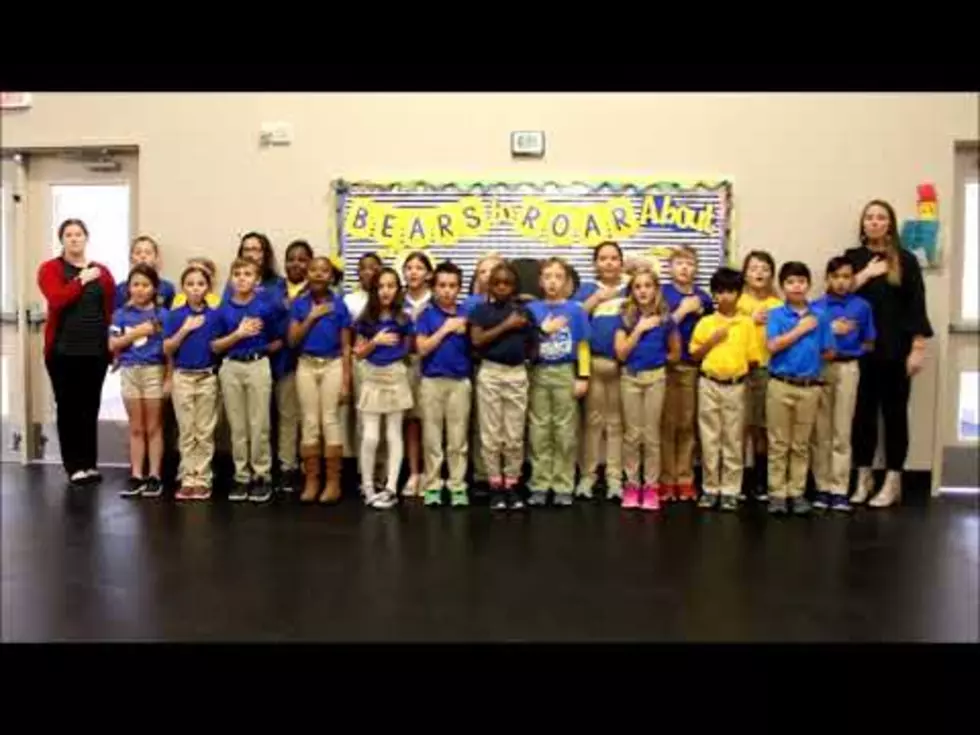 Video of Mrs. Prothro’s 4th Grade at Legacy Reciting Pledge