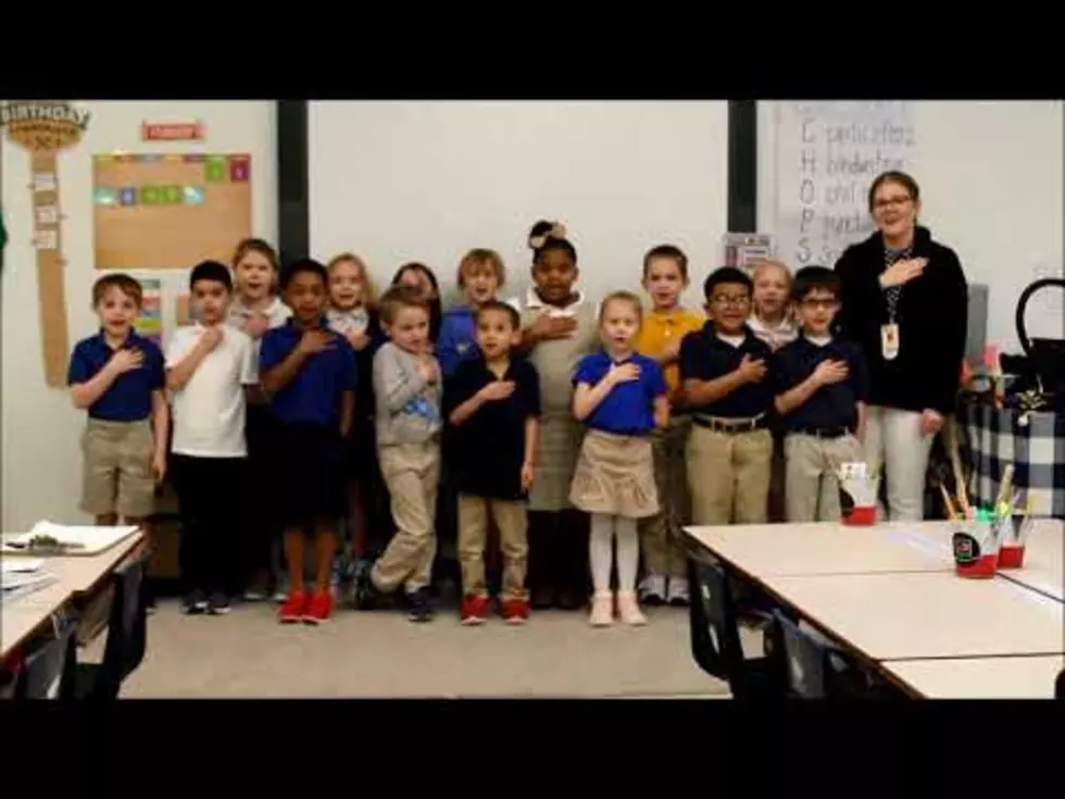 Video of Mrs. Kellogg’s 1st Grade at Sun City Reciting Pledge