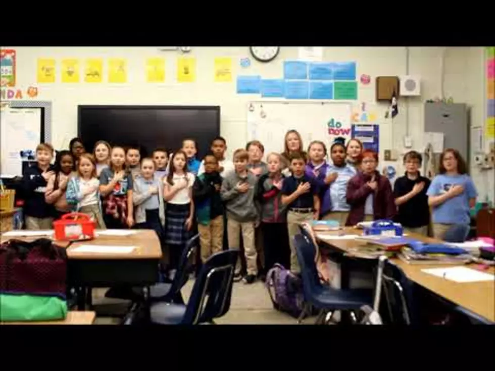 Video of Mrs. Weddleton’s 4th Grade at Herndon Leading the Pledge