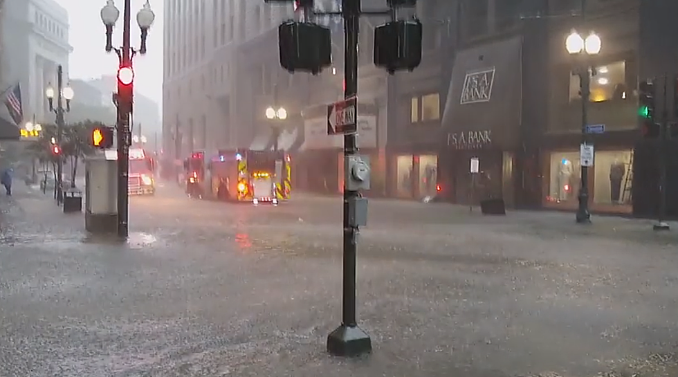 Flooding Hitting in Downtown New Orleans