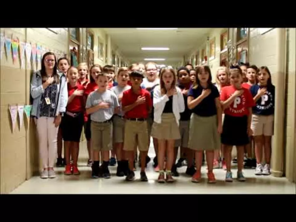 Watch Ms. Hutchins’ 5th Grade at Princeton Leading the Pledge