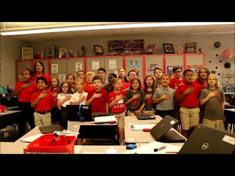 Mrs. Ramsey’s 4th Grade at Haughton Lead us in Pledge [VIDEO]