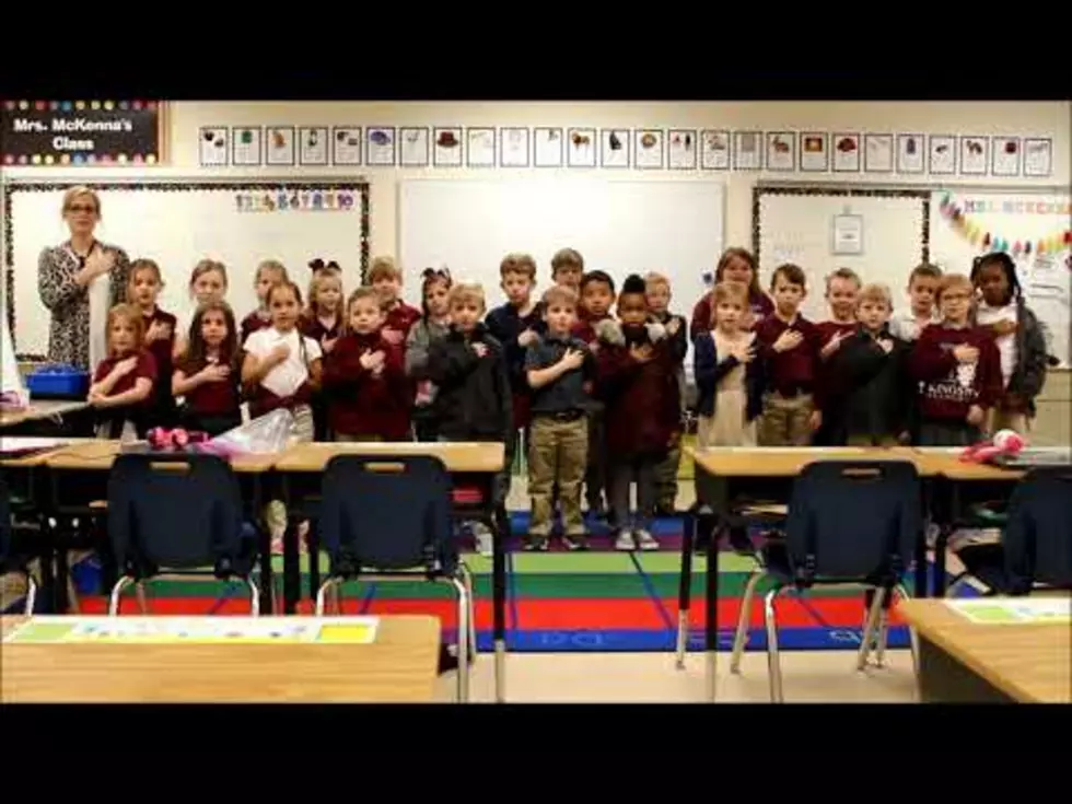 Mrs. McKenna’s 1st Grade at Kingston Lead us in Pledge [VIDEO]