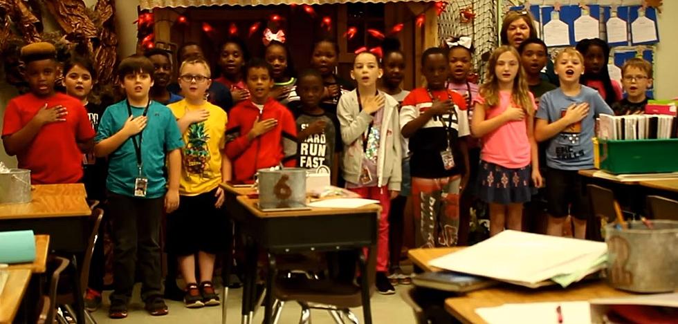 See Mrs. Anderson’s 3rd Grade at N. Caddo Lead us in Pledge [VIDEO]