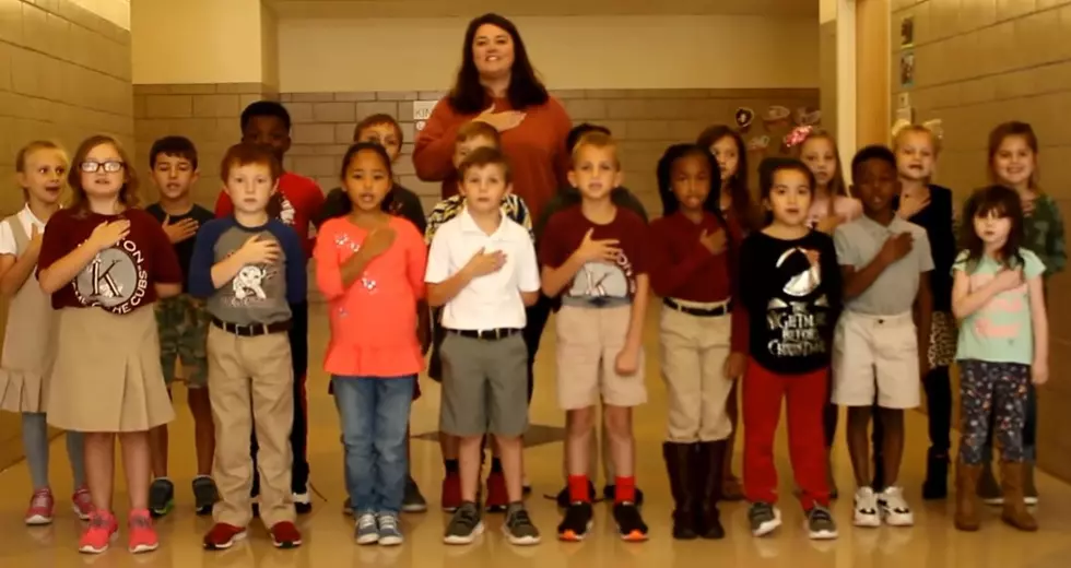 Video of Mrs. Knefely’s 2nd Grade at Kingston Leading the Pledge