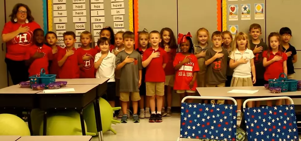 Watch Mrs. Poe’s Kindergarten at Haughton Lead us in Pledge [VIDEO]