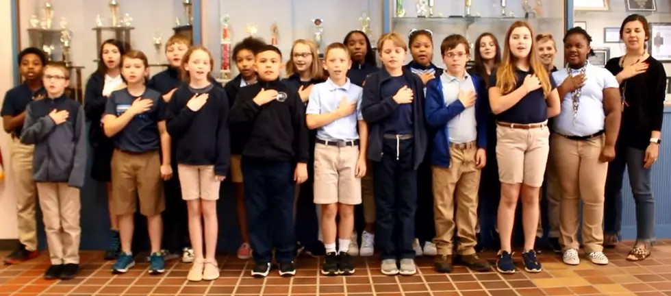 Video of Mrs. Murray&#8217;s 5th Grade at Stockwell Reciting Pledge