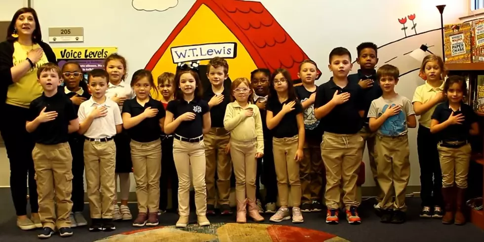 Video of Ms. Smith&#8217;s 1st Grade at WT Lewis Reciting Pledge