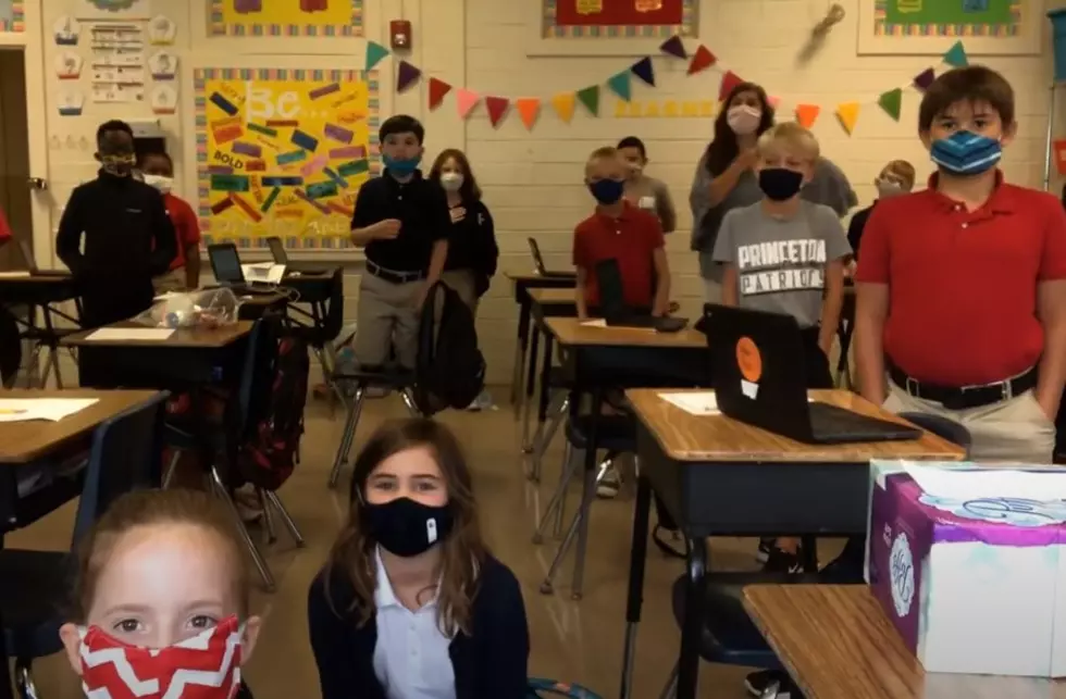 Mrs. Childers’ 4th Grade at Princeton Leads us in Pledge [VIDEO]