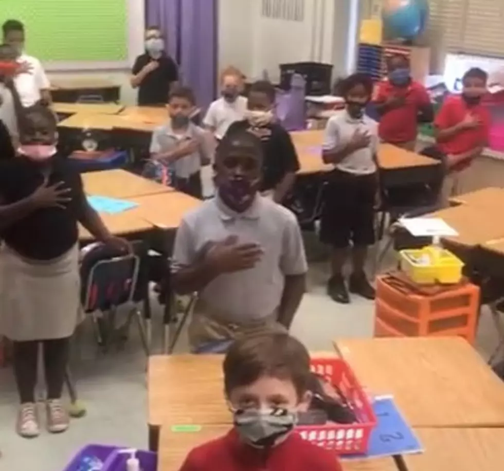 See Ms. Stone’s 3rd Grade at N. Caddo Lead us in Pledge [VIDEO]