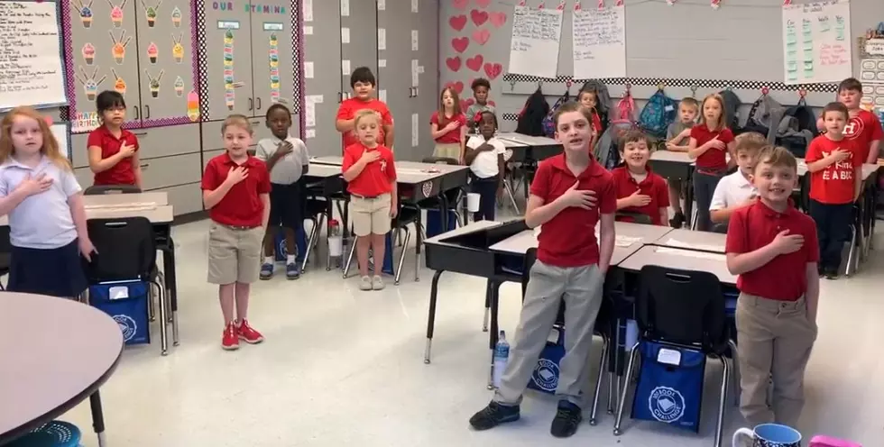 Video of Mrs. Landry’s 1st Grade at Haughton Reciting Pledge