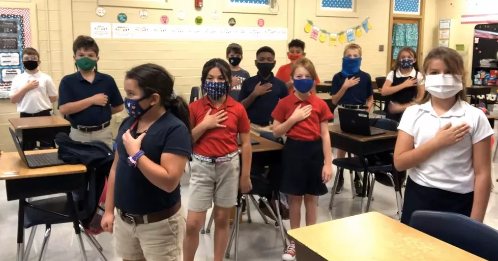 See Mrs. Perry’s 4th Grade at Princeton Lead us in the Pledge