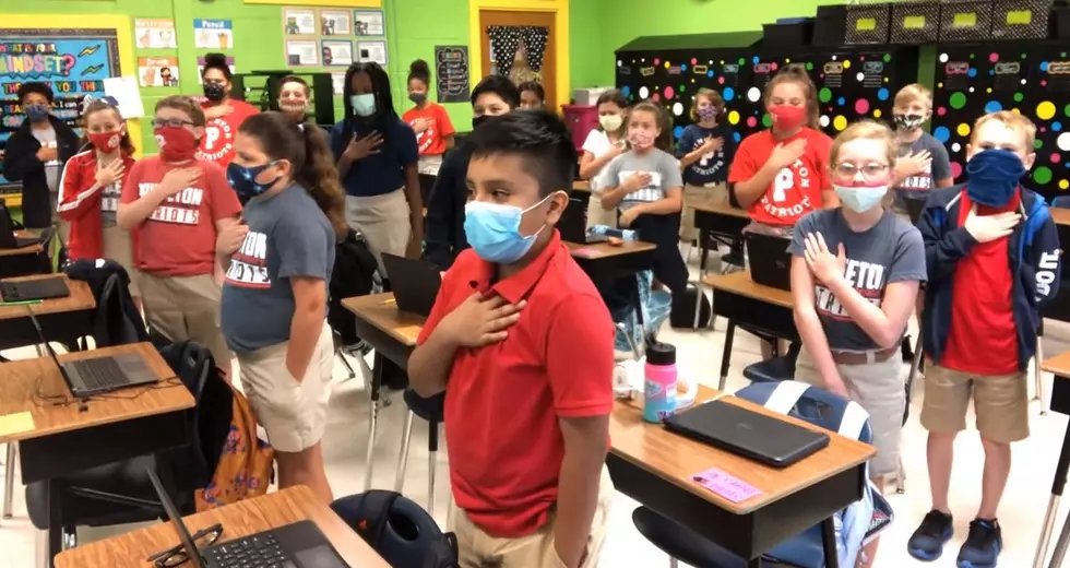 Video of Mrs. Carr’s 5th Grade at Princeton Leading us in Pledge
