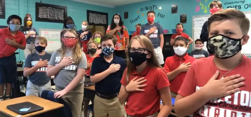 Video of Mrs. Wilson&#8217;s 5th Grade at Princeton Leading us in Pledge