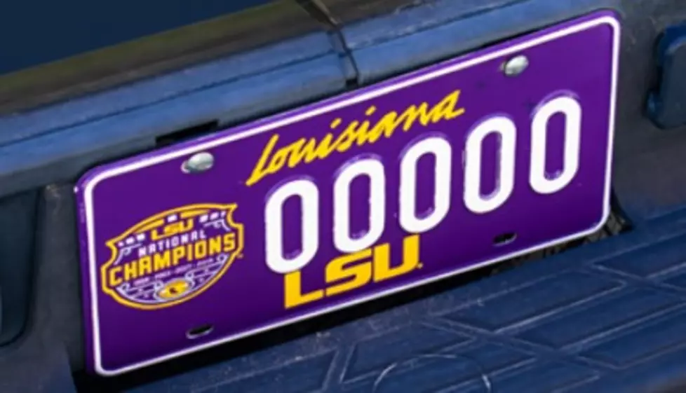 LSU National Championship License Plate Now Sold in Louisiana