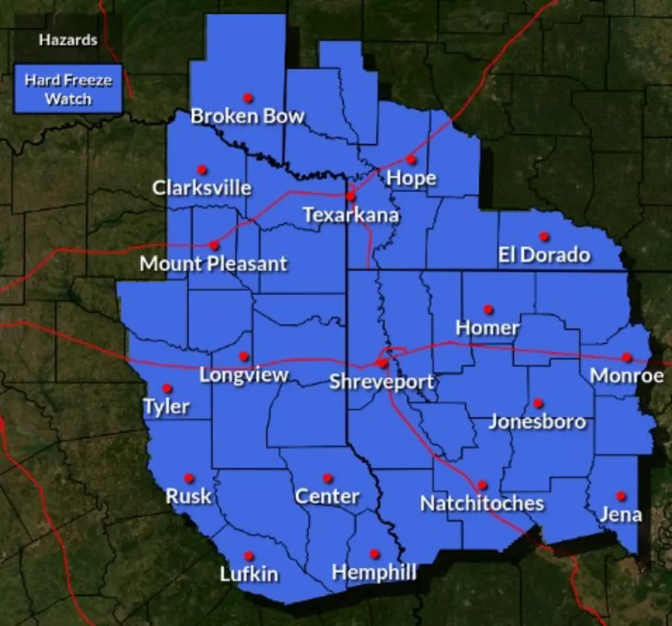 Urgent! Severe Cold Weather Watches Issued For Shreveport