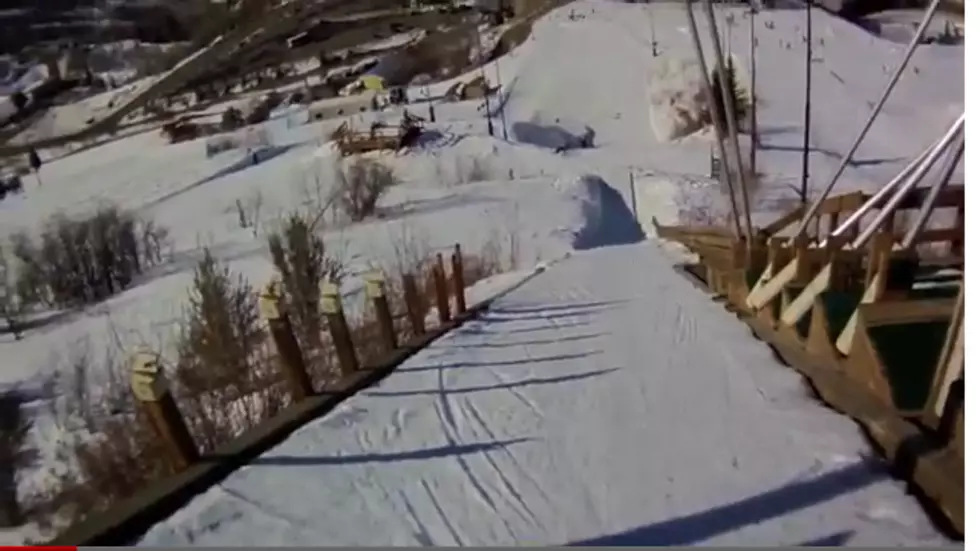 4th Grade Girl Gets Up The Courage To Try Her First Ski Jump [VIDEO]