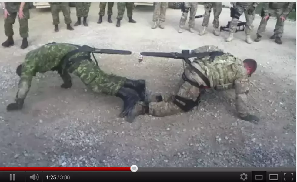 Soldiers Have a Friendly Game of Tug of War [VIDEO]