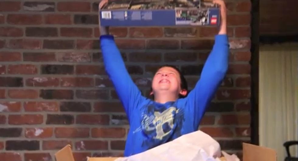 10-Year-Old Boy Dreams of Emerald Train LEGO Set — And LEGO Makes It Come True [VIDEO]