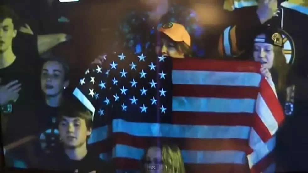 Love Pours Out During National Anthem at Last Night&#8217;s Boston Bruins Game [VIDEO]