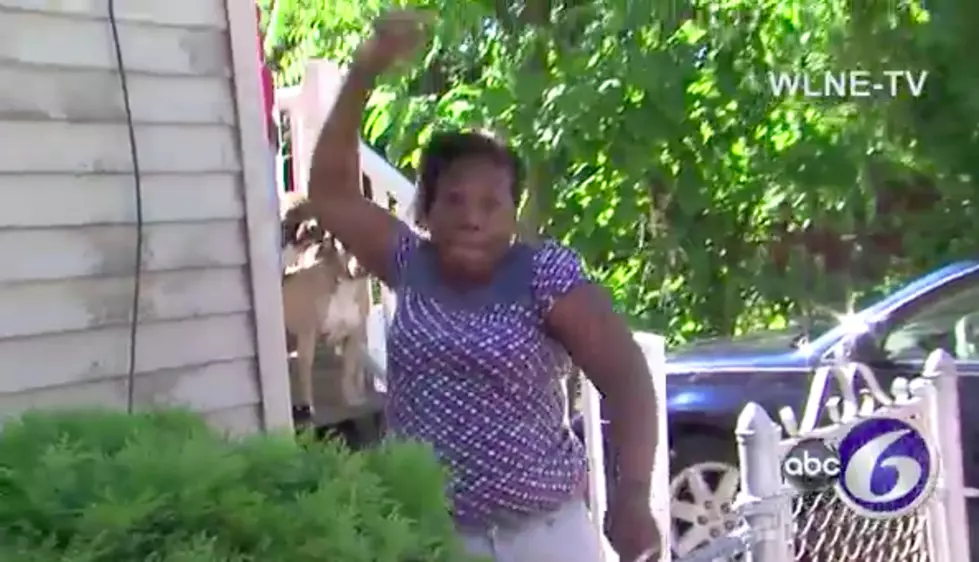 Woman Attacks + Sicks Dogs on TV Crew Trying to Interview Her [VIDEO]