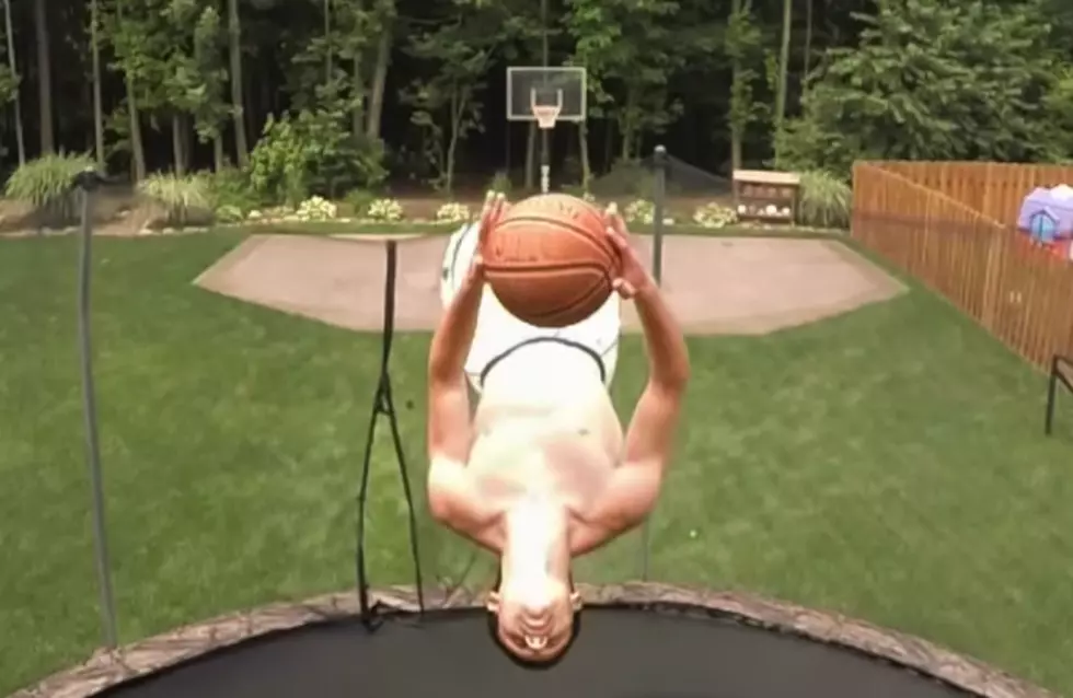Kid Pulls Off Probably the Greatest Basketball Trick Shot Ever