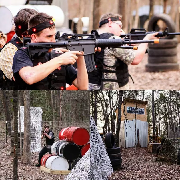Experience Simulated Real Life Laser Combat in Whitehouse with M4s Converted into Laser Guns