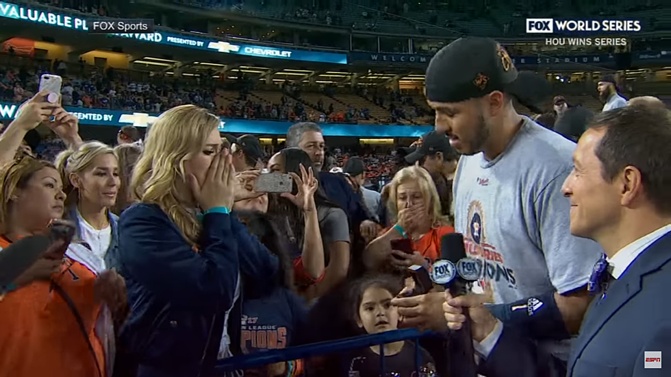 Young Fan Upset Over Houston Astros Carlos Correa Engagement