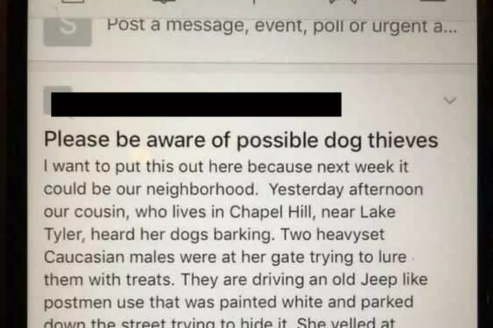 East Texas Dog Thieves Note Reminds Us to Keep an Eye on Our Pets