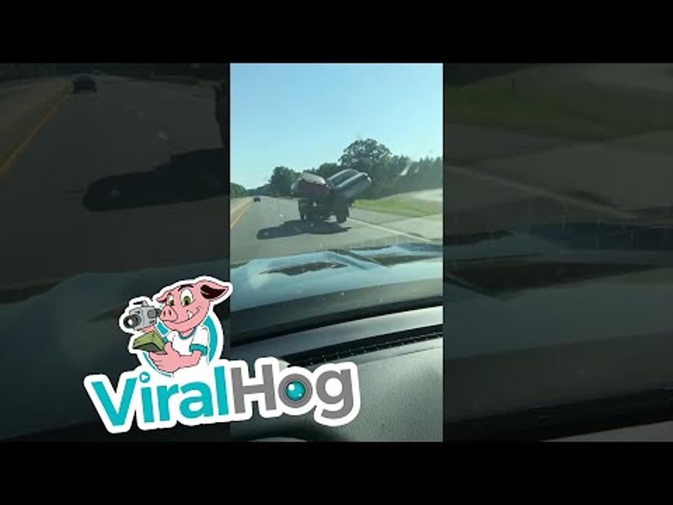 Driver's Unique Talent Hauling Cars Caught on Video