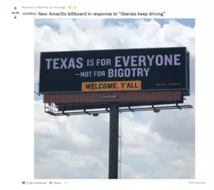 &#8216;Welcome Y&#8217;all': New TX Billboard Up In Response To &#8216;Liberals&#8217;  Controversial Sign