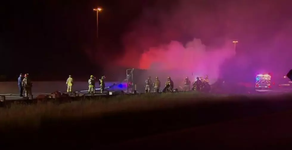 Semi Loaded With Toilet Paper Catches Fire On I-20