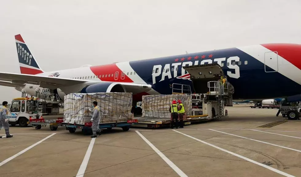 New England Patriots Plane Carries 1.2 Million N95 Masks From China To Massachusetts