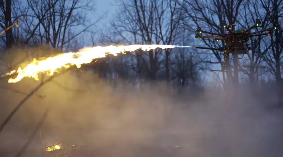 Add some Extra Excitement to your Drone with this Flamethrower