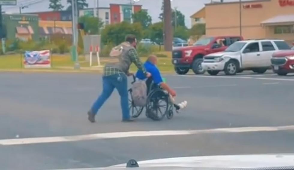 Man Dismounts Motorcycle to Help Amputee Cross Busy Longview Intersection