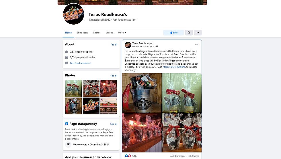 Beware the New Texas Roadhouse Scam Being Circulated in Longview