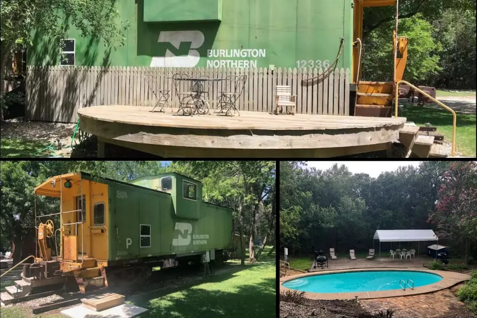 Only $99 Per Night for This Caboose Rental in New Braunfels, TX