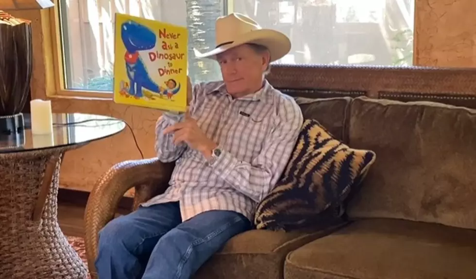 George Strait Reads Your Bedtime Favorite, ‘Never Ask a Dinosaur to Dinner’