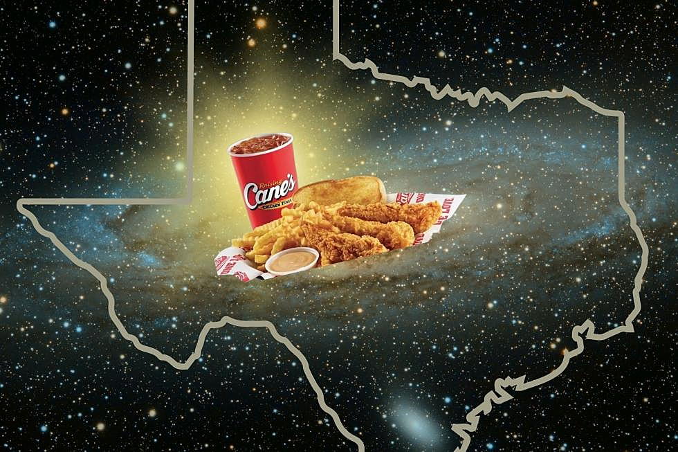 As of '22 The Largest Raising Cane's in The Universe is in Texas