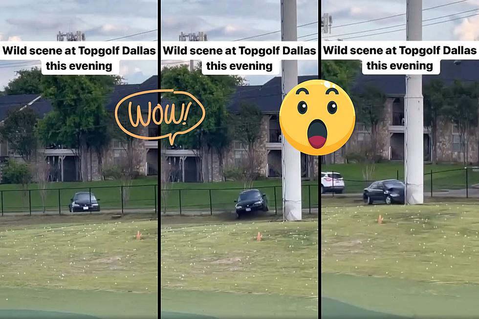 Video of Car Driving Through Top Golf Driving Range in Dallas, Texas