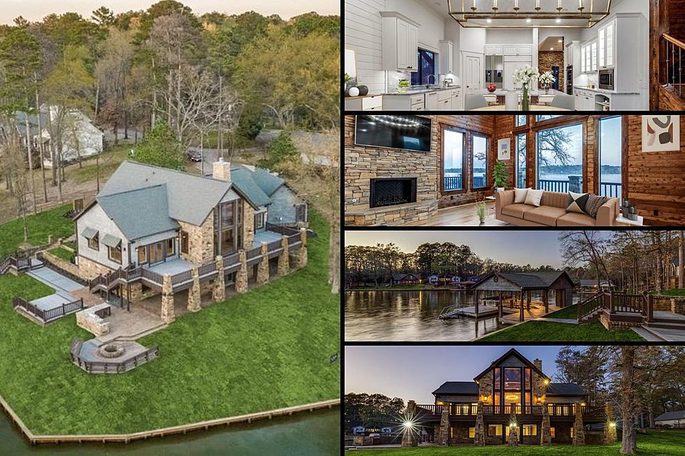Live Like Royalty on the Water in This Amazing Scroggins, TX Home