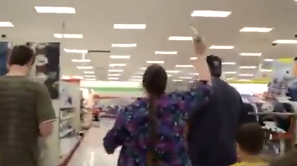 Nutty Christian Woman Bible Beats Target Shoppers [VIDEO]