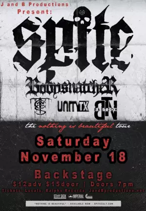 Spite In Town Tonight At Backstage Lubbock