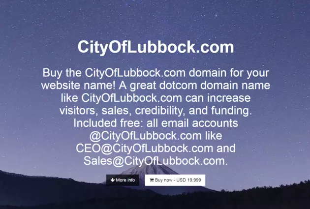 You Could Own The City Of Lubbock Website