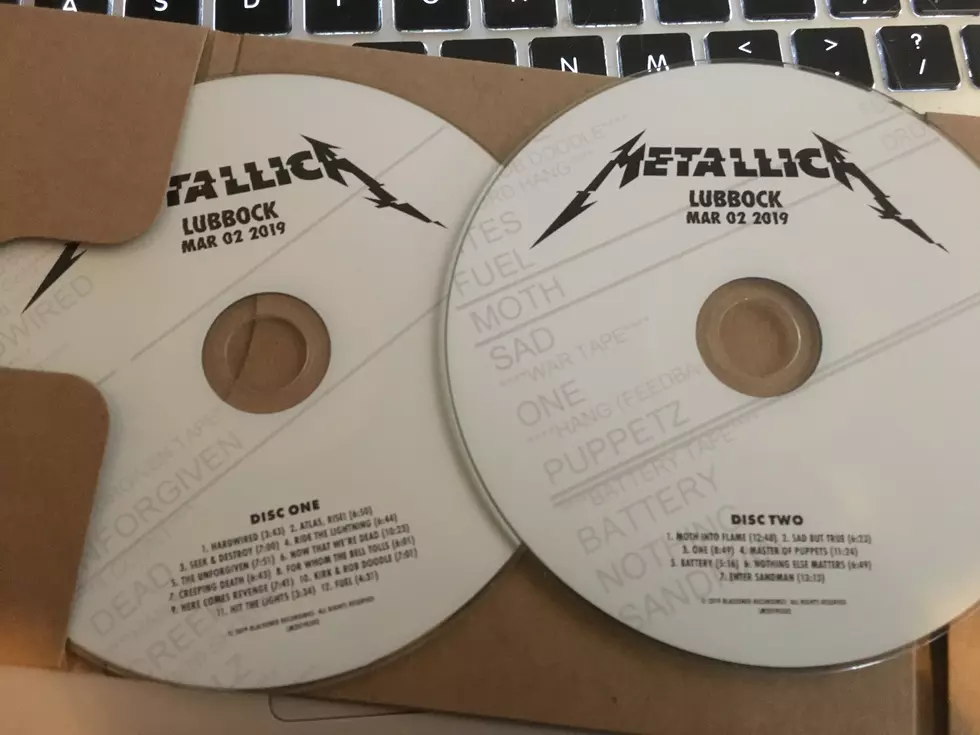 Metallica Live in Lubbock CDs Arrive Early
