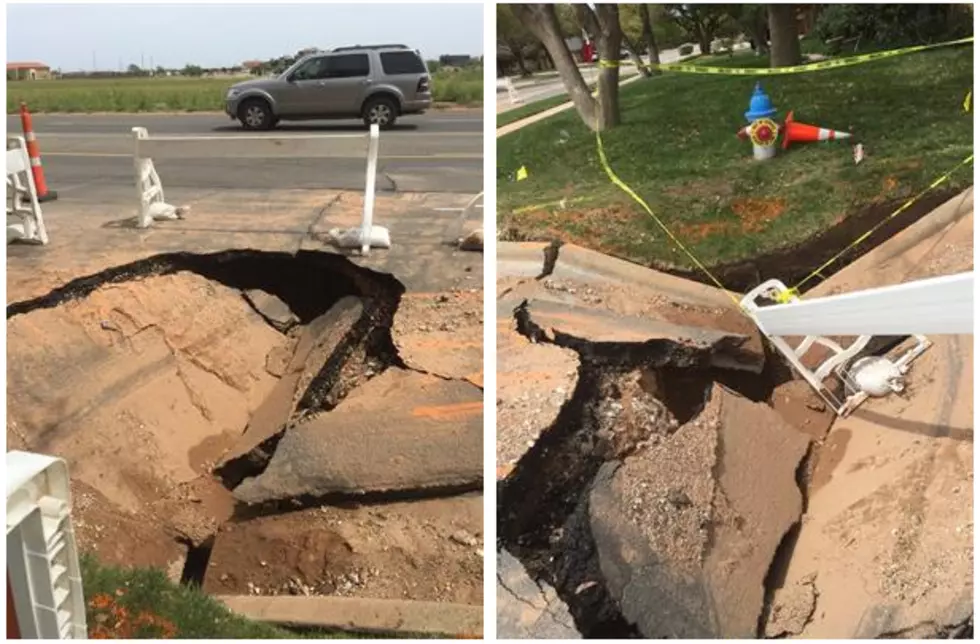 Street Collapses in Lubbock After Water Main Bursts