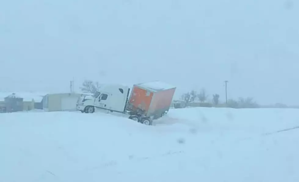 It’s Full-on Winter Chaos Out There: A Truck Just Jackknifed in Post, Texas