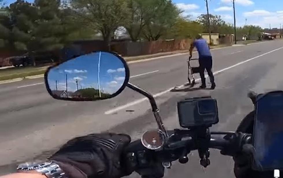 Viral Video: Lubbock Biker Helps Sick Elderly Man Seen Trying to Cross the Road