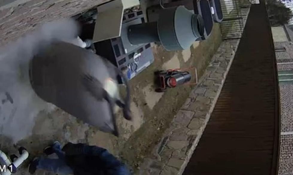 VIDEO: Man Narrowly Misses Being Hit By Exploding Texas Pool Pump