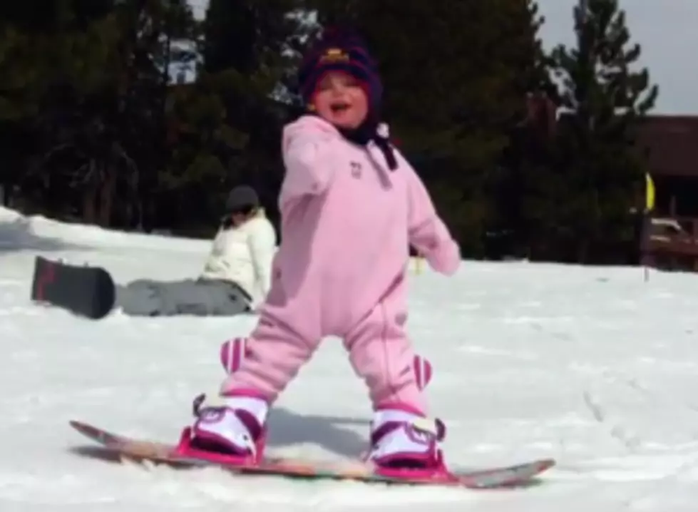 One-Year-Old Snowboarder [VIDEO]